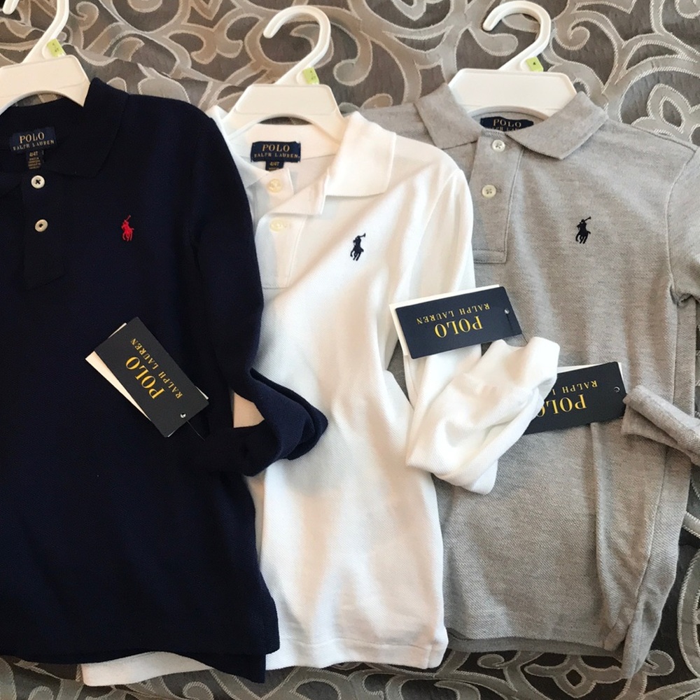 3 Ralph Lauren Polo Shirts